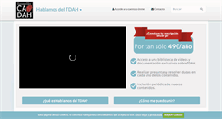 Desktop Screenshot of hablamosdeltdah.com