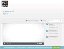 Tablet Screenshot of hablamosdeltdah.com